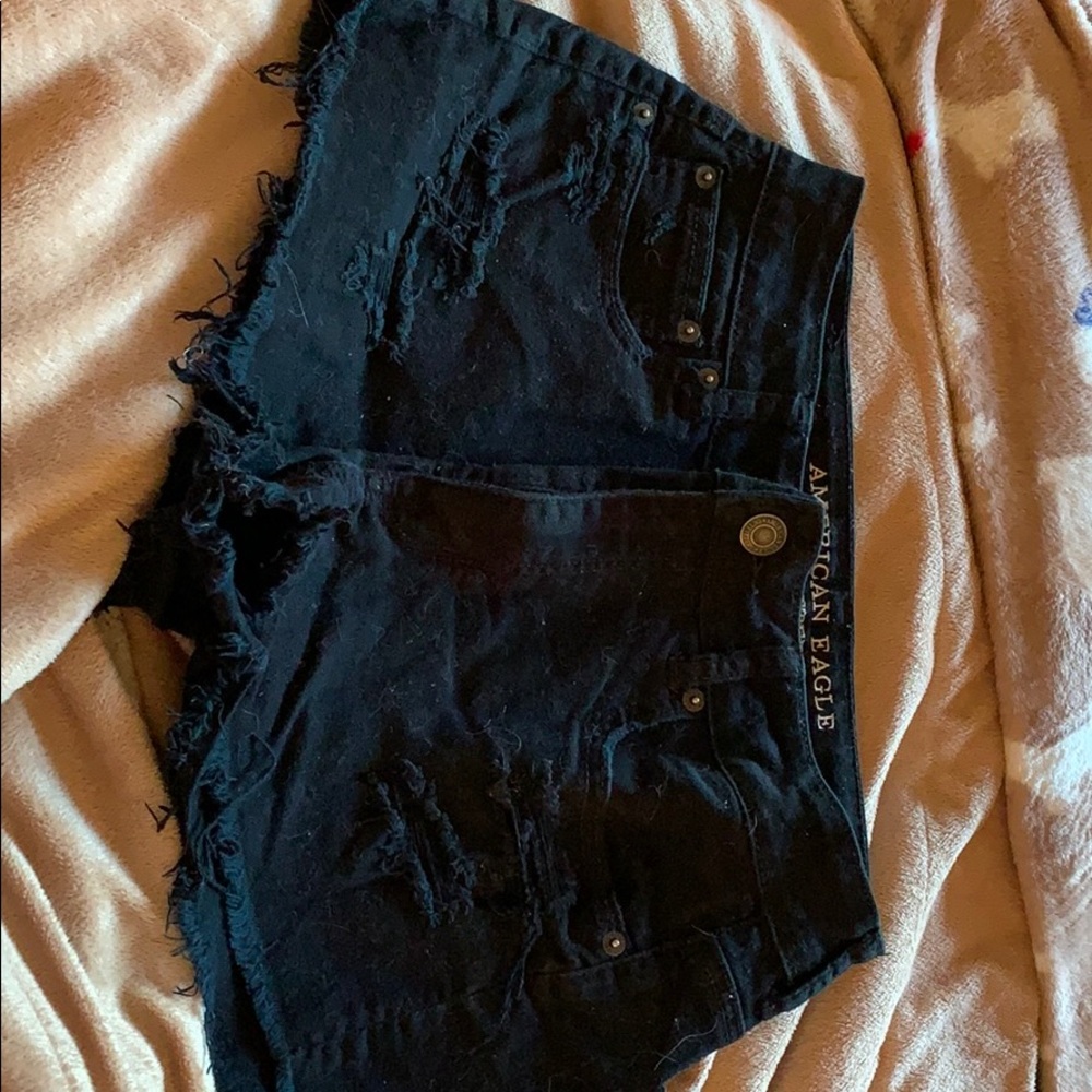 Black AE high waisted shorts